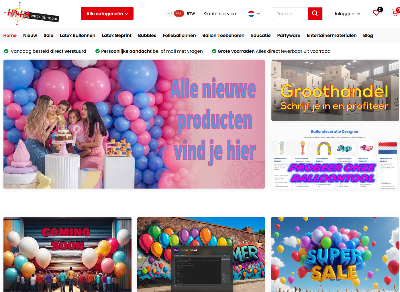 Bezoek de Ha Ha Entertainment webshop